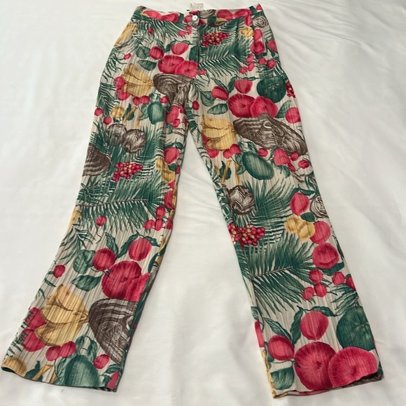 Vintage Lucia Summer Island Print 3 Piece Set/Pants, Tank, & Blazer - Picture 7 of 14